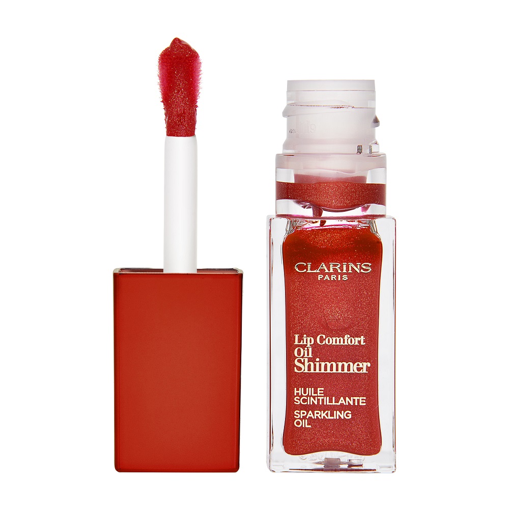 コンフォート リップオイル シマー(7ml)(07 レッドホット)｜CLARINS